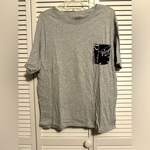 Cool Penguin men’s size XL logo pocket gray short sleeve shirt NWOT